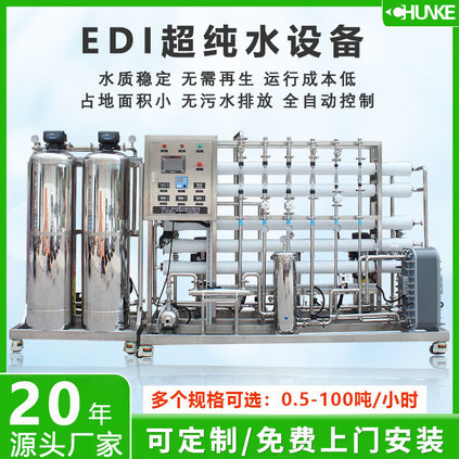 2T/HEDI+双级反渗透纯水设备